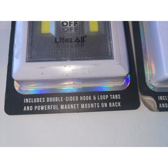 LITEZALL WIRELESS LIGHT SWITCH / NIGHT LIGHT 200 LUMENS 2 Included - Picture 4 of 5